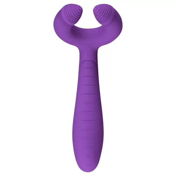 Easytoys - вибратор за двойки - акумулаторен, водоустойчив - лилав