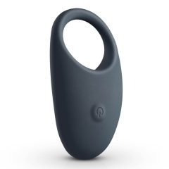   Boners - водоустойчив вибриращ пенис пръстен с батерия (сив)