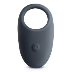   Boners - водоустойчив вибриращ пенис пръстен с батерия (сив)