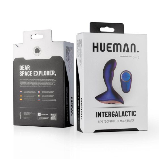Hueman Intergalactic - Акумулаторни радио анални вибратори (лилави)