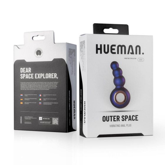 Hueman Outer Space - Акумулаторни анални вибратори с мъниста (лилави)