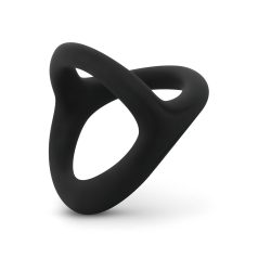   Easytoys Desire Ring - еластичен пръстен за пенис и тестиси (черен)