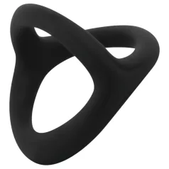  Easytoys Desire Ring - пенис и тестис пръстен - гъвкав - черен