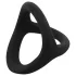 Easytoys Desire Ring - пенис и тестис пръстен - гъвкав - черен