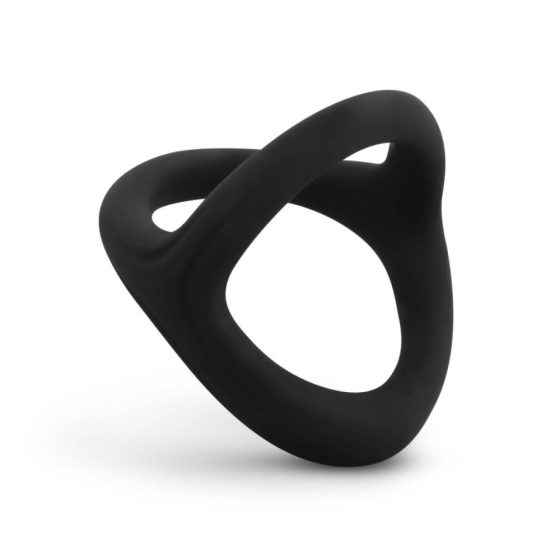 Easytoys Desire Ring - гъвкав пръстен за пенис и тестиси (черен)