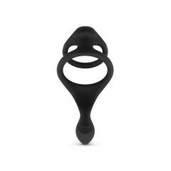   Easytoys Пръстен за удоволствие - гъвкав пръстен за пенис и тестиси (черен)