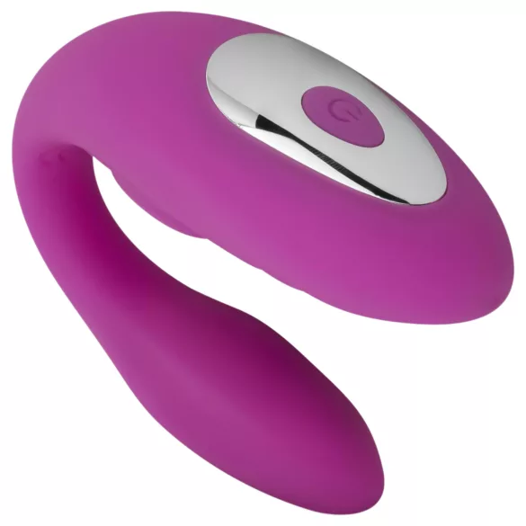 Easytoys - вибратор за двойки с дистанционно - водоустойчив - розов