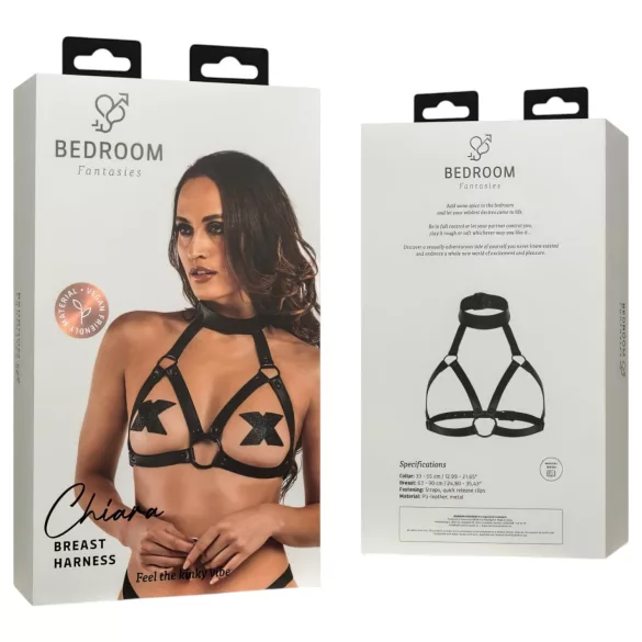Bedroom Fantasies Chiara - черен телесен колан - горна част (S-XL)