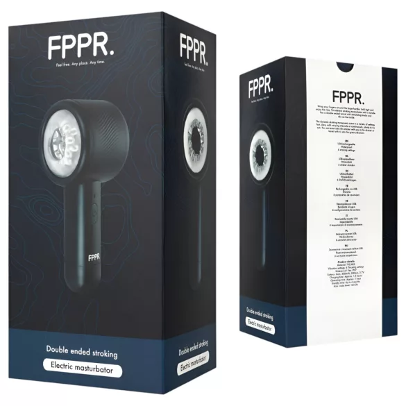 FPPR - автоматичен мастурбатор с двупосочно движение - черен