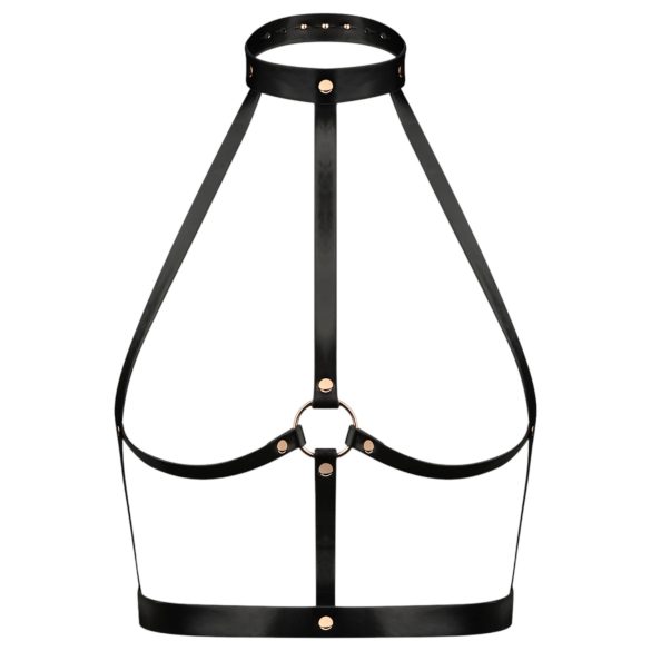 Rosy Gold - телесен колан (черен-розово злато)