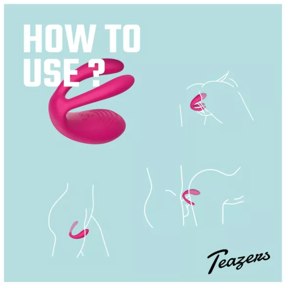 Teazers - вибратор за двойки с 3 мотора - розов