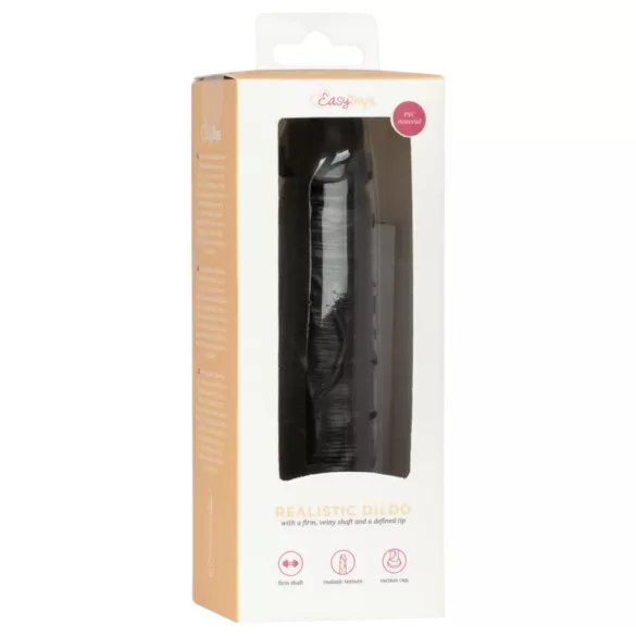 Easytoys - реалистично дилдо - 12 см - черен