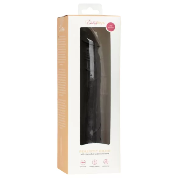 EasyToys - реалистично дилдо - 17,5 см (черно)