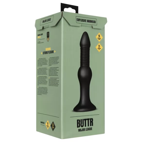 BUTTR Explosive Warhead - анален дилдо - черен