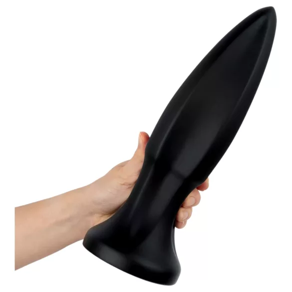 BUTTR Huge Explosive II - гигантски анален плъг (черен) - 29 cm