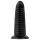 BUTTR Double Ribbed - гигантски оребрен анален плъг (черен) - 26 см