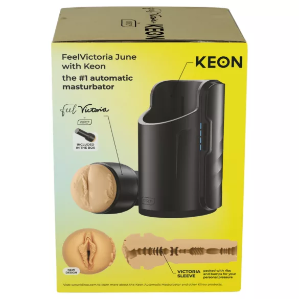 Kiiroo Keon Wifi + Victoria June - вагина мастурбатор - натурален цвят
