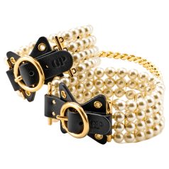   Allure - перлена гривна за глезен (черно)