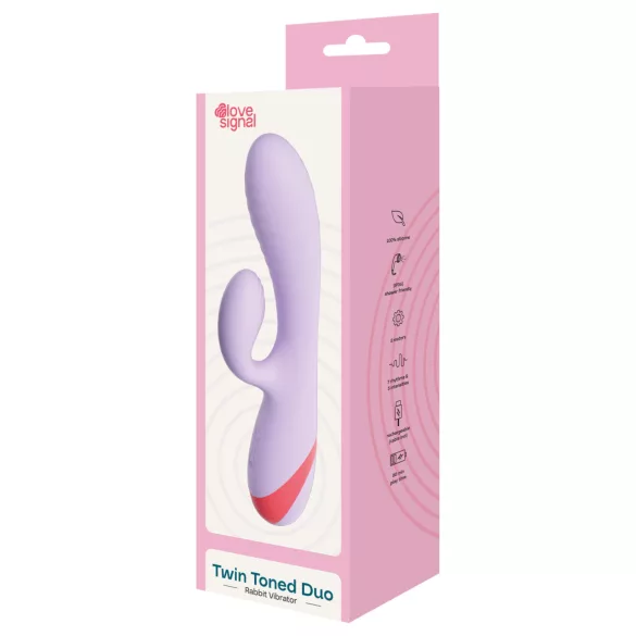 Dreamtoys Love Signal - вибратор с клиторен накрайник (лилав)