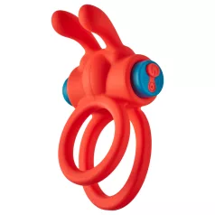   Dreamtoys Love Signal - вибриращ пенис пръстен (червен)