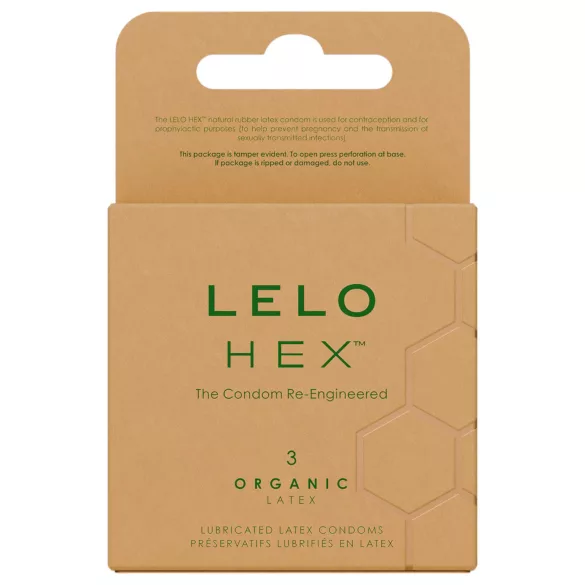 LELO Hex Organic - презервативи за потентност - 3 броя