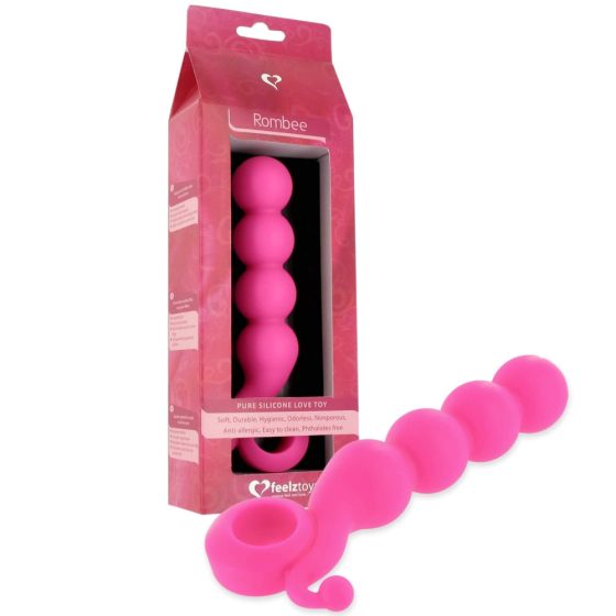 FEELZTOYS Rombee - 4 топчета анален дилдо (розово)