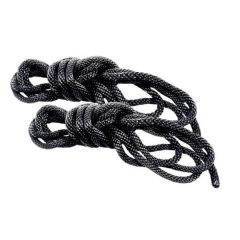   S&M - комплект копринени въжета за бонгади - черни (2 броя)