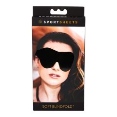   Спортни чаршафи - мека гумена маска за очи (черна)