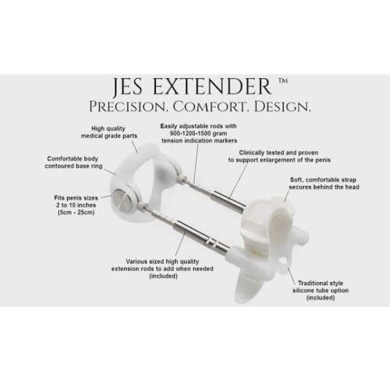 Jes-Extender - Оригинално стандартно устройство за уголемяване на пениса (до 24 см)