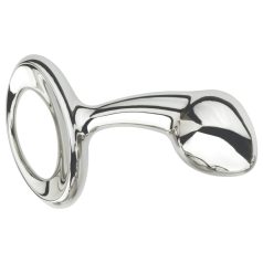   Njoy S - малък метален анален плъг (сребрист)