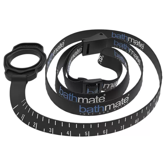 Bathmate Shower Strap - колан-стойка за помпа с мерителна лента (черен)