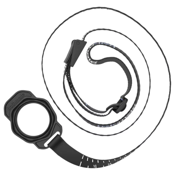 Bathmate Shower Strap - колан-стойка за помпа с мерителна лента (черен)