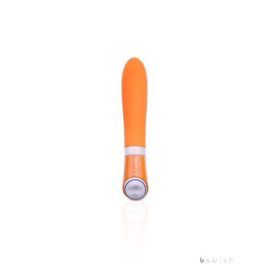 B SWISH Bgood Deluxe - Силиконов вибратор с пръчка (оранжев)