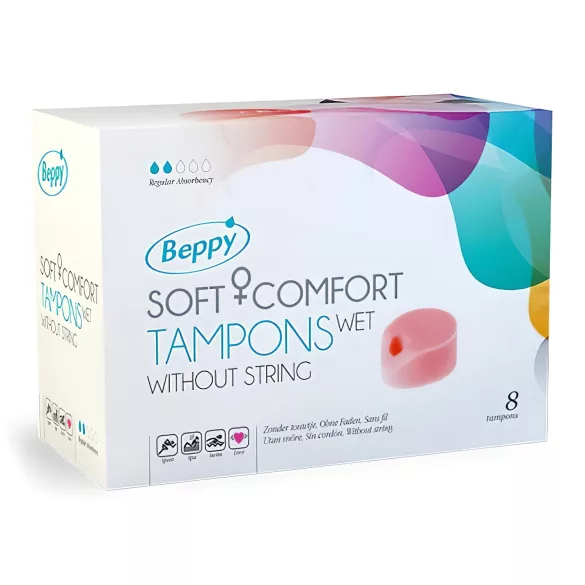 Beppy Soft безконечен влажен интимен тампон-гъба - 8 броя