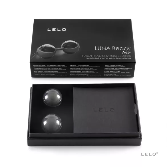 LELO Luna Noir - вагинални топчета - регулируеми