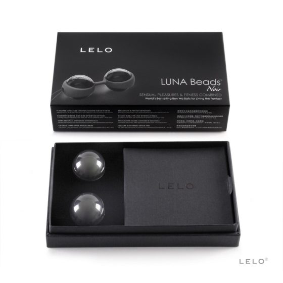 LELO Luna Noir - променливи топки за гейши