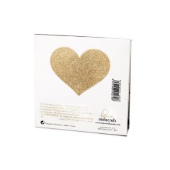   Bijoux Indiscrets Flash - блестящ стикер за зърното на сърцето (златен)