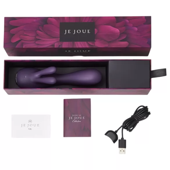 Je Joue Fifi - акумулаторен водоустойчив вибратор с клиторен израстък (лилав)