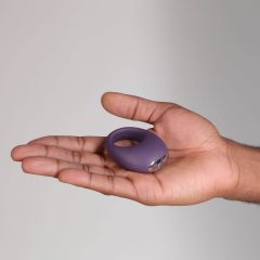   Je Joue Mio - водоустойчив вибриращ пенис пръстен с батерии (лилав)