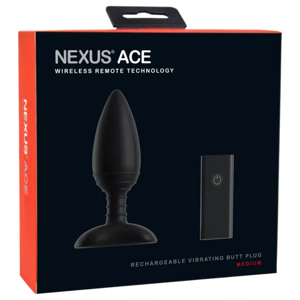 Nexus Ace - вибриращ анален плъг с дистанционно - акумулаторен - среден размер