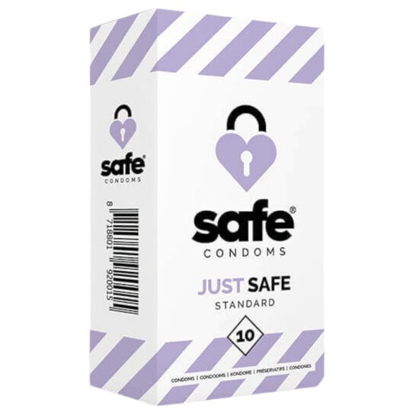 SAFE Just Safe - стандартни презервативи - ванилия (10бр.)