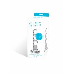   GLAS - вълнообразен стъклен анален вибратор (полупрозрачен)