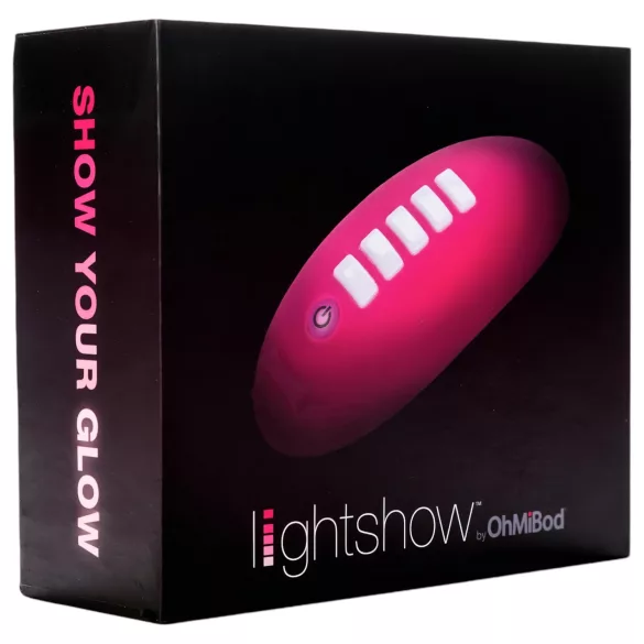 OhMiBod Lightshow - вибратор за клитор с управление чрез приложение и LED светлина (розов)