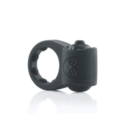 Screaming PrimO Tux - водоустойчив вибриращ пенис пръстен (черен)