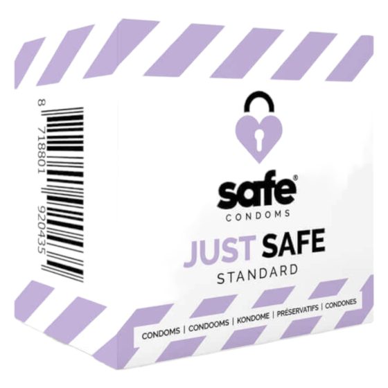 SAFE Just Safe - стандартен, ванилов презерватив (5 бр.)
