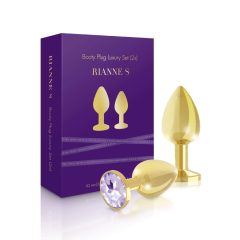   Rianne - луксозен анален комплект от 2 части (златен)