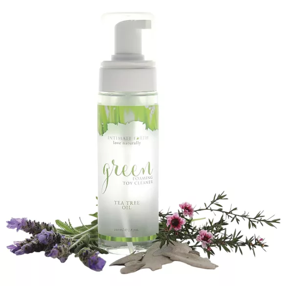 Intimate Earth Green Tee - дезинфекциращ и почистващ спрей (100 ml)