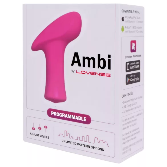 Lovense Ambi - вибратор за клитор с управление чрез приложение (розов)