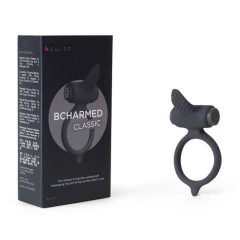   B SWISH Bcharmed - вибриращ пенис пръстен (черен)