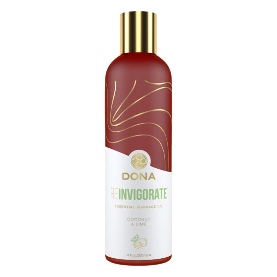 Dona Reinvigorate - веган масажно масло - кокосов лайм (120 мл)